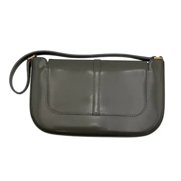By Far Sleek Gray Miranda Shoulder Bag - Picture 3 of 6